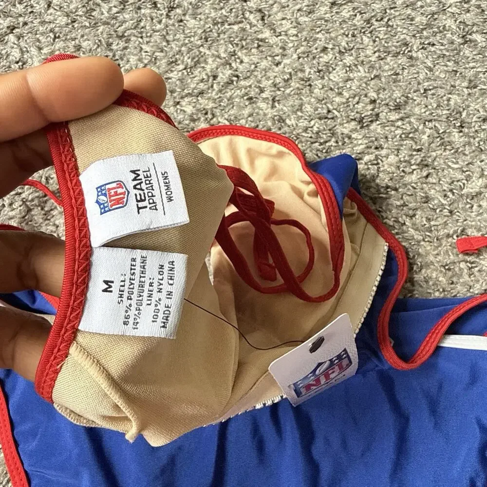 NFL Women's New York Giants Team Logo SwimSuit Monokini Blue Red Size M New - Picture 4 of 4